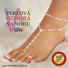 ozdoba na nohu, perly, doplnok, nevesta, anklet, bracelet, pearl, šperk, bižu, fashion, beauty, vychytávky, wychytavky,